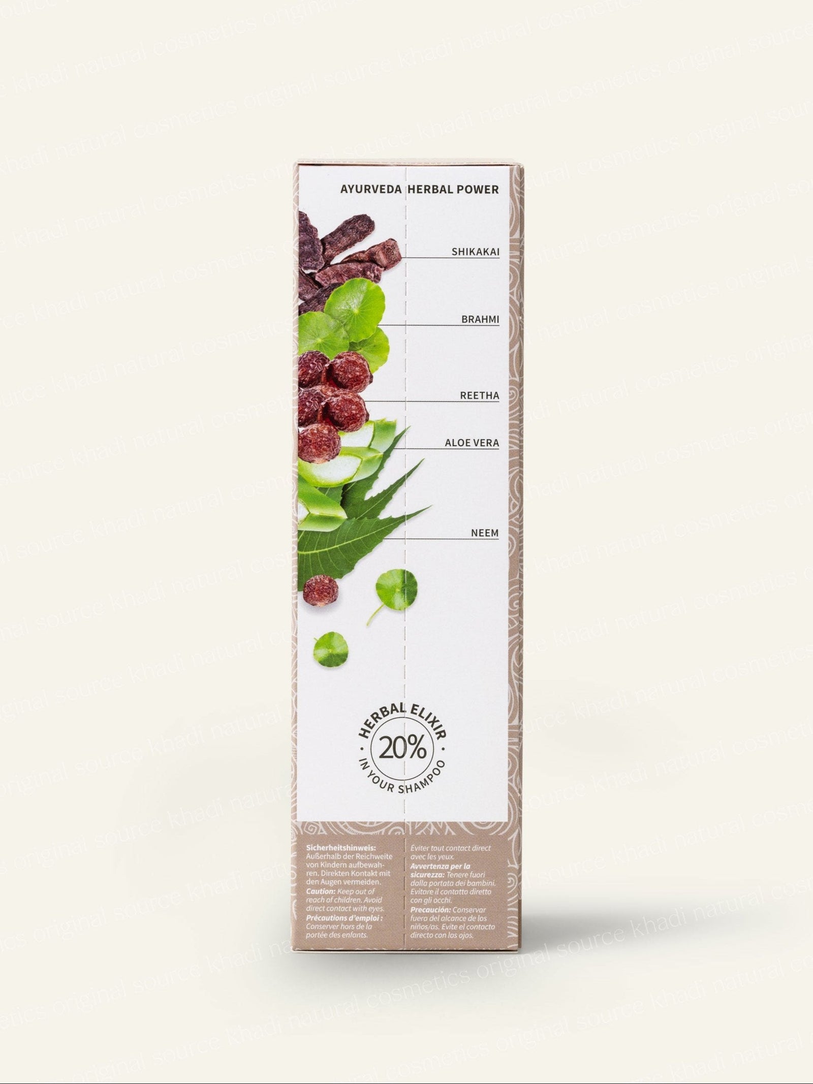 khadi Shining Shikakai Shampoo Seitenansicht Produktbild