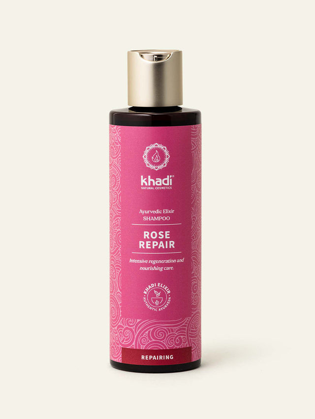 Bild von rose-repaire Haar- und Kopfhautöl, Rückseite von Khadi